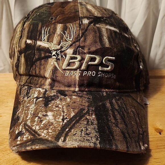 Bass Pro Shops RealTree Camo Deer Velcroback Hat - New - Picture 1 of 8